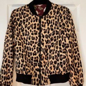 Reversible print silk bomber - Alice & Olivia